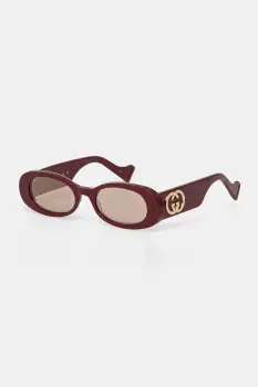 Gucci ochelari de soare culoarea bordo, GG0517S imagine