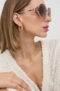 Gucci ochelari de soare culoarea galben imagine