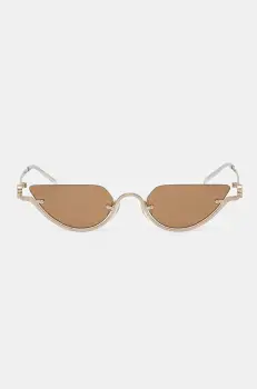Gucci ochelari de soare femei, culoarea auriu, GG1603S imagine