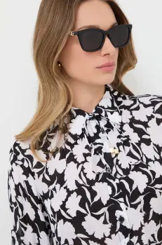 Gucci ochelari de soare femei, culoarea negru imagine