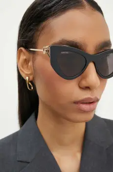 Gucci ochelari de soare femei, culoarea negru, GG1565S imagine