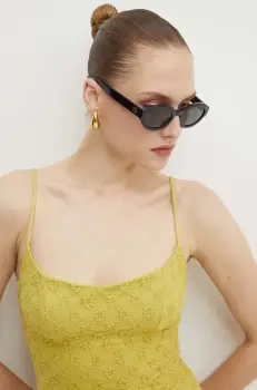 Gucci ochelari de soare femei, culoarea negru, GG1579S imagine