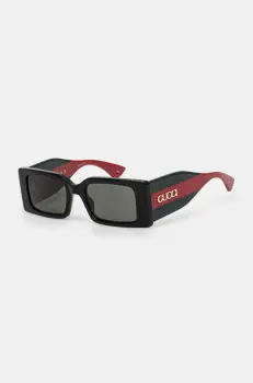 Gucci ochelari de soare femei, culoarea negru, GG1860S imagine