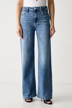 Guess blugi wide leg pentru femei BELLAGIO imagine