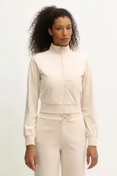 Guess bluza din velur COUTURE imagine