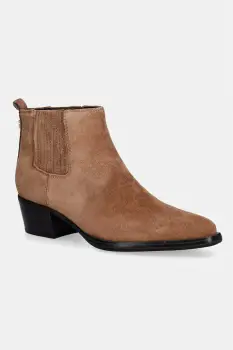 Guess cizme cu toc jos pentru femei, din piele intoarsa WYNIE imagine