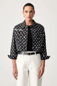 Guess geaca de blugi pentru femei din denim ROSALYN imagine