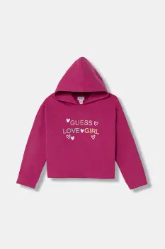 Guess hanorac pentru copii, cu amestec de bumbac imagine