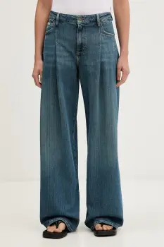 Guess Jeans blugi wide leg pentru femei imagine