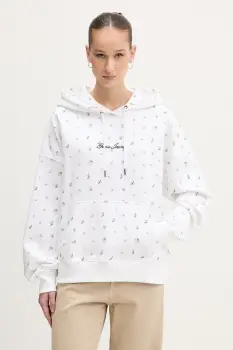 Guess Jeans hanorac cu gluga pentru femei, din bumbac imagine