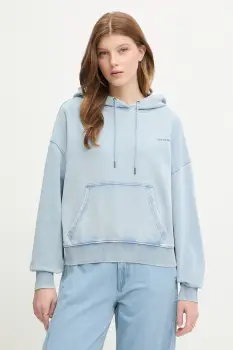 Guess Jeans hanorac cu gluga pentru femei, din bumbac imagine