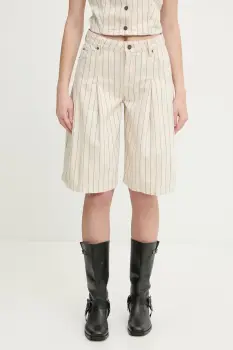 Guess Jeans pantaloni scurti femei din bumbac imagine