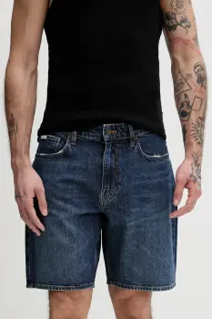Guess Jeans pantaloni scurti pentru barbati, din denim imagine