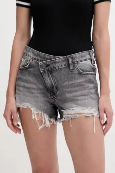 Guess Jeans pantaloni scurti pentru femei, din denim imagine