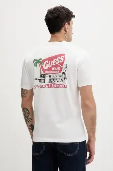 Guess Jeans Tricou barbatesc bumbac imagine