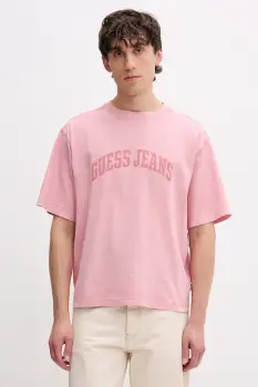 Guess Jeans tricou barbatesc din bumbac imagine