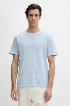 Guess Jeans tricou basic barbatesc din bumbac imagine