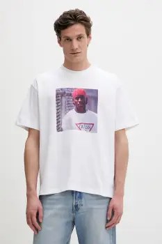 Guess Jeans tricou din bumbac imagine