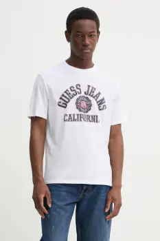 Guess Jeans tricou din bumbac imagine