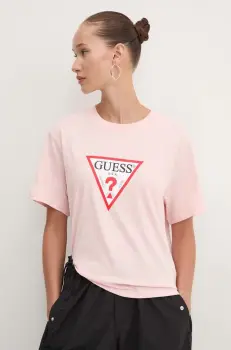 Guess Jeans tricou din bumbac imagine