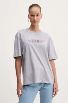 Guess Jeans tricou din bumbac imagine
