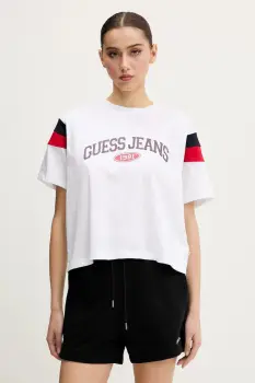 Guess Jeans tricou din bumbac imagine