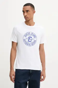 Guess Jeans tricou din bumbac imagine