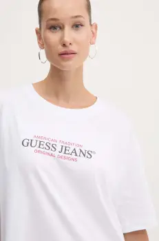 Guess Jeans tricou din bumbac imagine