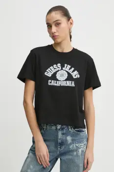 Guess Jeans tricou din bumbac imagine