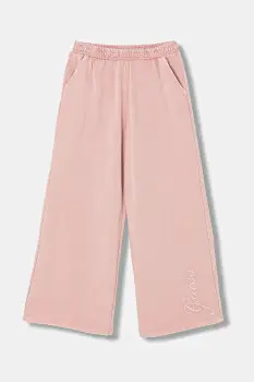 Guess pantaloni de trening din bumbac pentru copii imagine