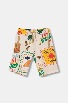 Guess pantaloni scurti de trening pentru copii, din bumbac imagine