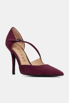 Guess pantofi cu toc stiletto din piele intoarsa NAPIPER imagine