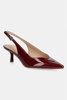 Guess pantofi cu toc stiletto din piele YANNICKE imagine