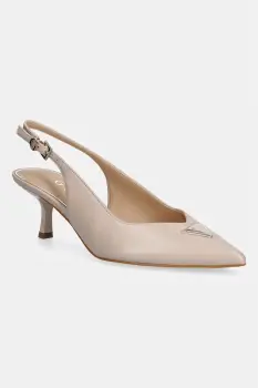 Guess pantofi cu toc stiletto din piele YANNICKE2 imagine