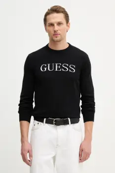Guess pulover de bumbac KANE imagine