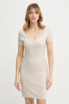 Guess rochie din amestec de lana 4G imagine