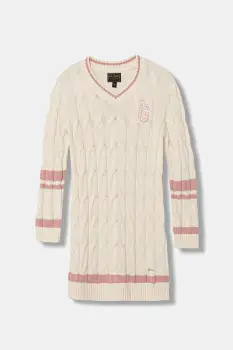 Guess rochie din amestec de lana pentru copii imagine