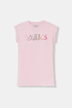 Guess rochie din bumbac cu elastan imagine