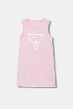 Guess rochie din bumbac pentru copii imagine