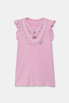 Guess rochie din bumbac pentru copii imagine