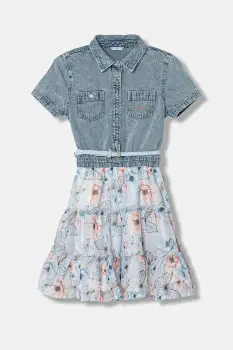 Guess rochie din bumbac pentru copii imagine