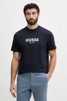Guess tricou basic barbatesc din bumbac imagine
