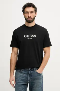 Guess tricou basic de barbati din bumbac imagine