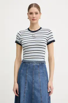 Guess tricou basic pentru femei, cu modal imagine