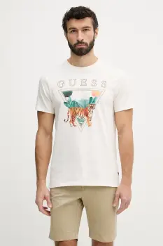 Guess tricou de barbati din bumbac imagine