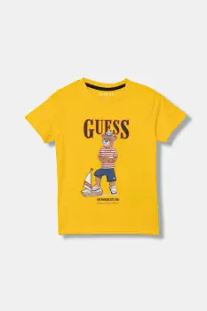 Guess tricou de bumbac pentru copii imagine