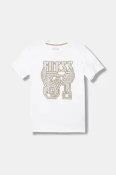 Guess tricou de bumbac pentru copii imagine