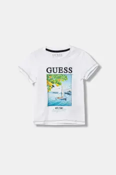 Guess tricou de bumbac pentru copii imagine