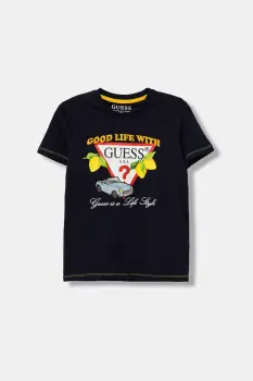 Guess tricou de bumbac pentru copii imagine