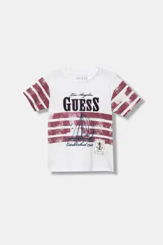 Guess tricou de bumbac pentru copii imagine